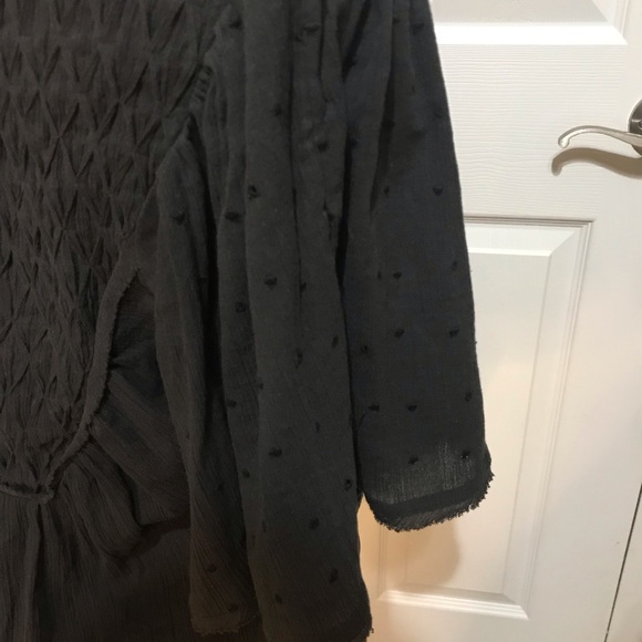 Free People Bodysuit flounce sleeve black - Picture 4 of 7